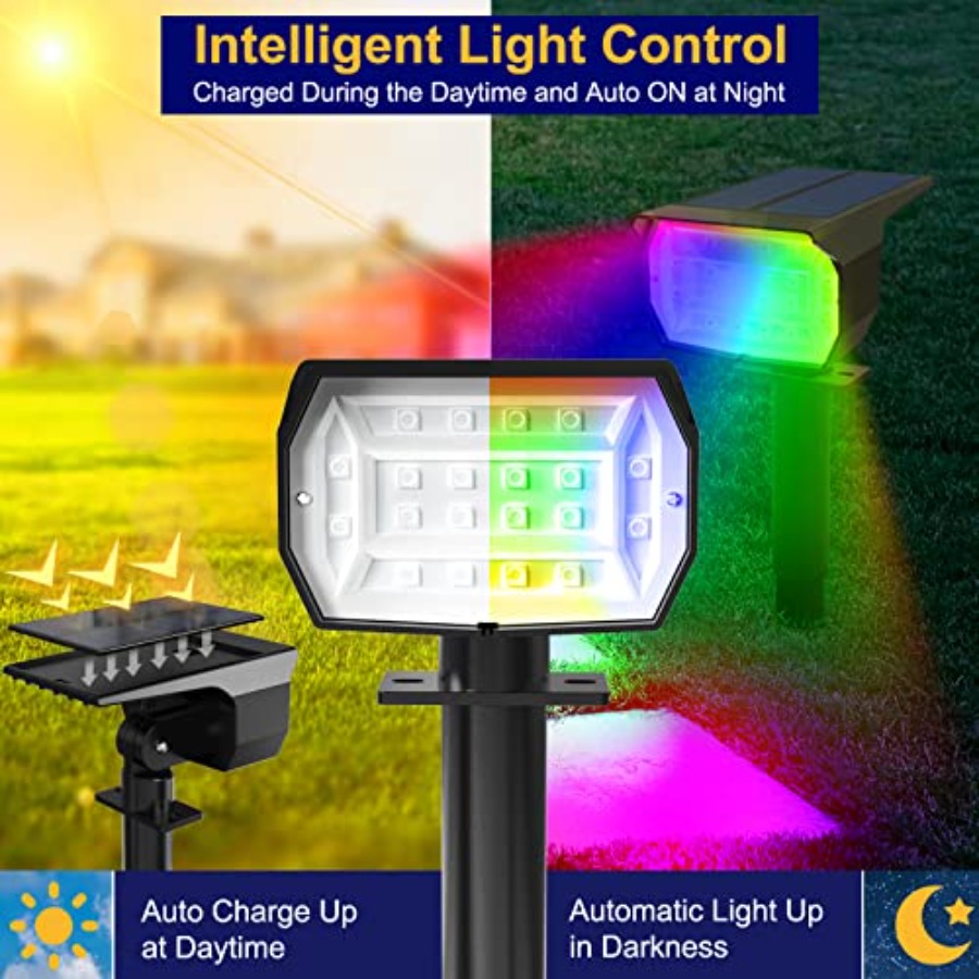 Solar Spot Lights Outdoor Colo - Outdoor Lighting Spotlight recension och pris