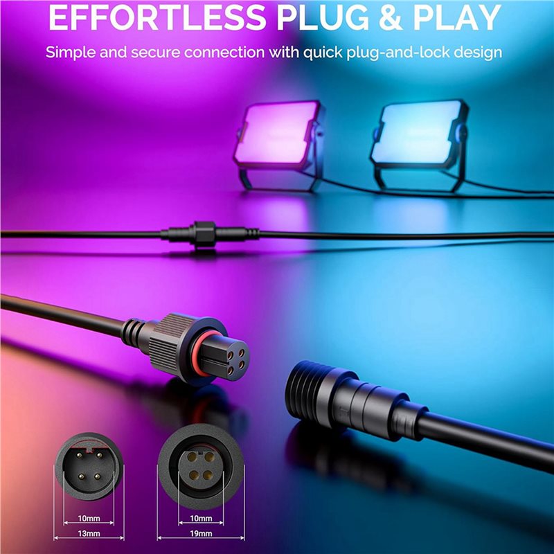 M12K-2Pcs 10FT Extension Cable - Outdoor Lighting Govee recension och pris