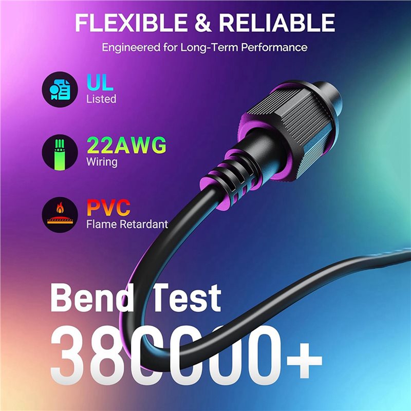 M12K-2Pcs 10FT Extension Cable - Outdoor Lighting Govee recension och pris