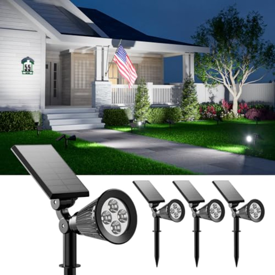 Solar Spotlights Outdoor Water - Outdoor Lighting Spotlight recension och pris