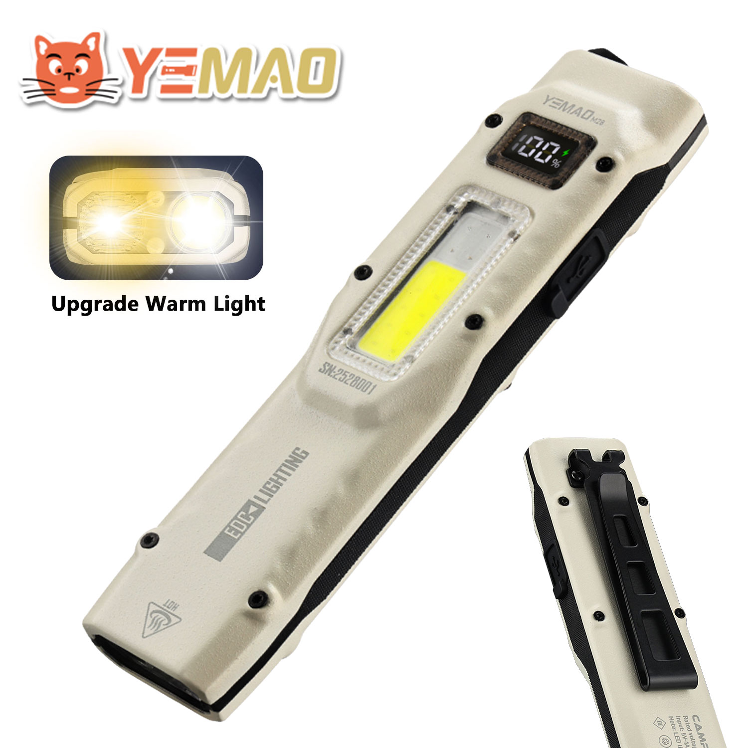 YEMAO M28 Super Bright EDC Fla - Outdoor Lighting Nearby recension och pris
