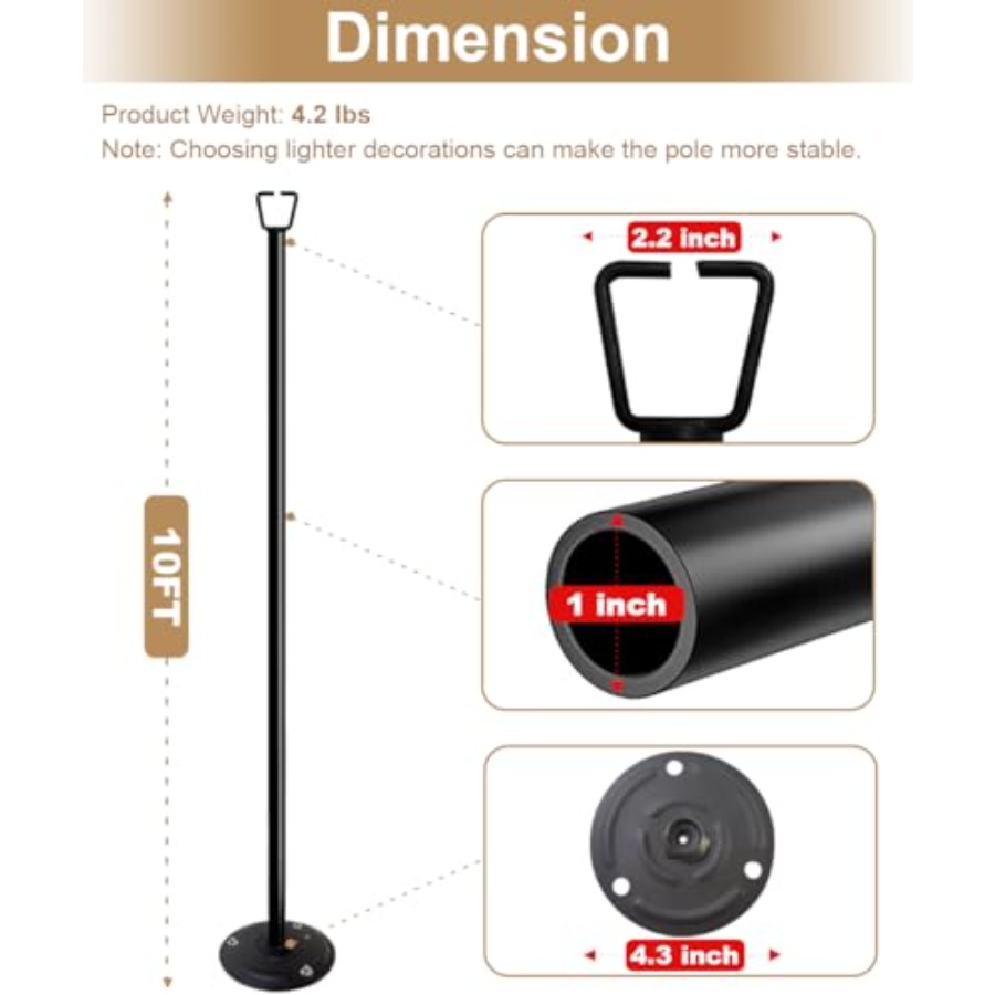 10Feet Ground Base String Ligh - String Light Bistro recension och pris