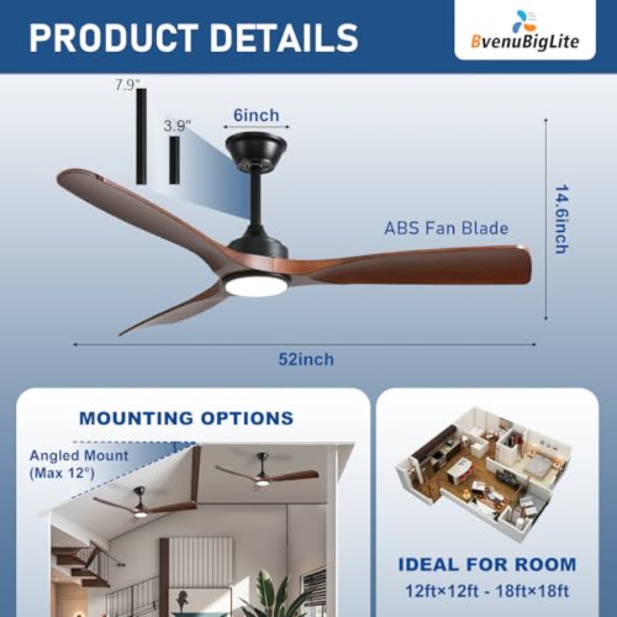 Outdoor ceiling fan with light - Outdoor Lighting Remote Control recension och pris