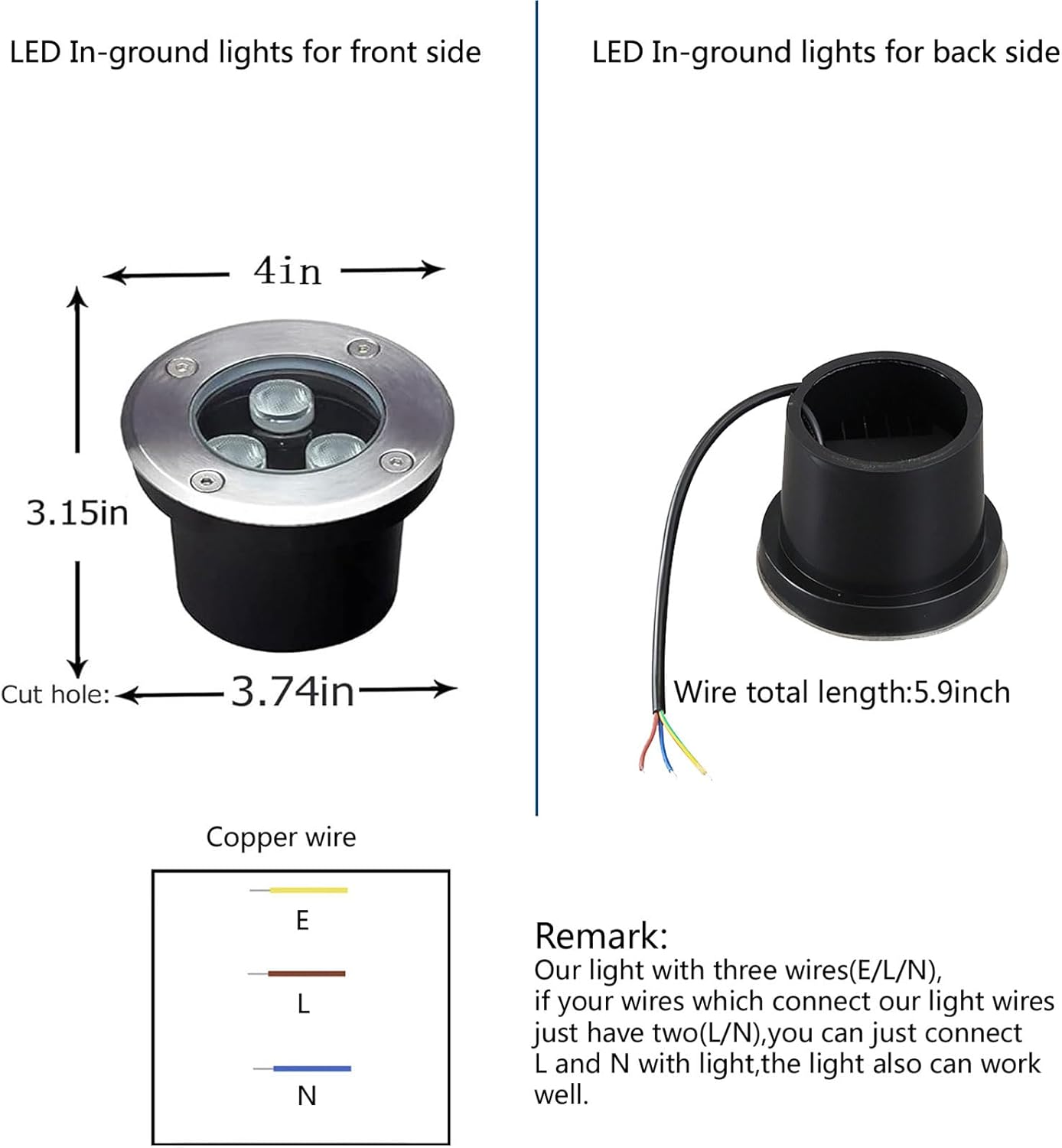 4 Pack Outdoor In Ground Light - Outdoor Lighting Underground Wiring recension och pris