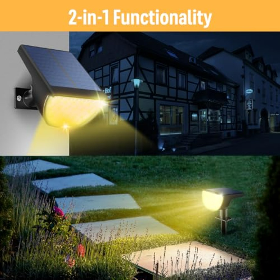Solar Lights Outdoor Waterproo - Outdoor Lighting Spotlight recension och pris