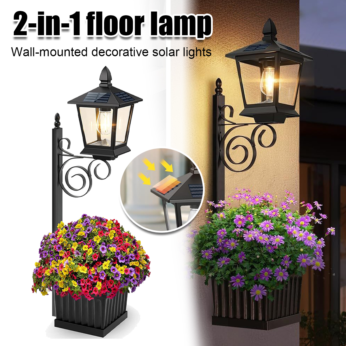 2-in-1 Solar Garden Planter La - Outdoor Lighting Lamps recension och pris