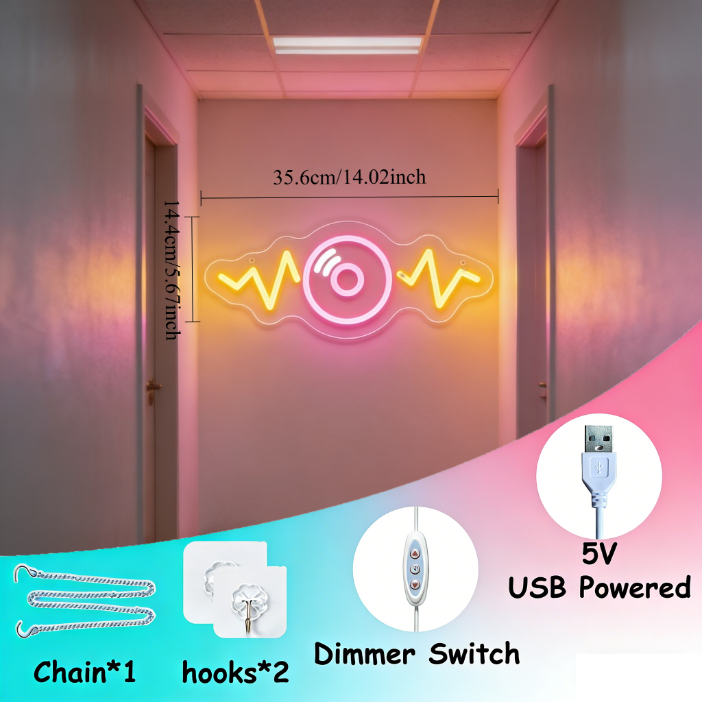 Sound Wave LED Neon Sign for B - Outdoor Lighting Decor Wow recension och pris