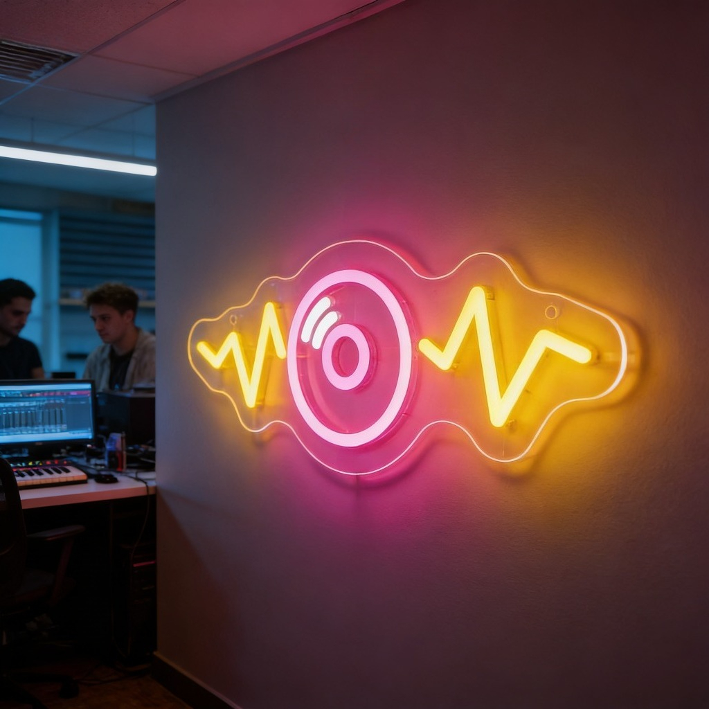 Sound Wave LED Neon Sign for B - Outdoor Lighting Decor Wow recension och pris