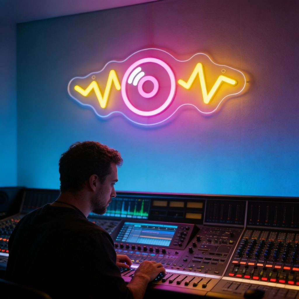 Sound Wave LED Neon Sign for B - Outdoor Lighting Decor Wow recension och pris