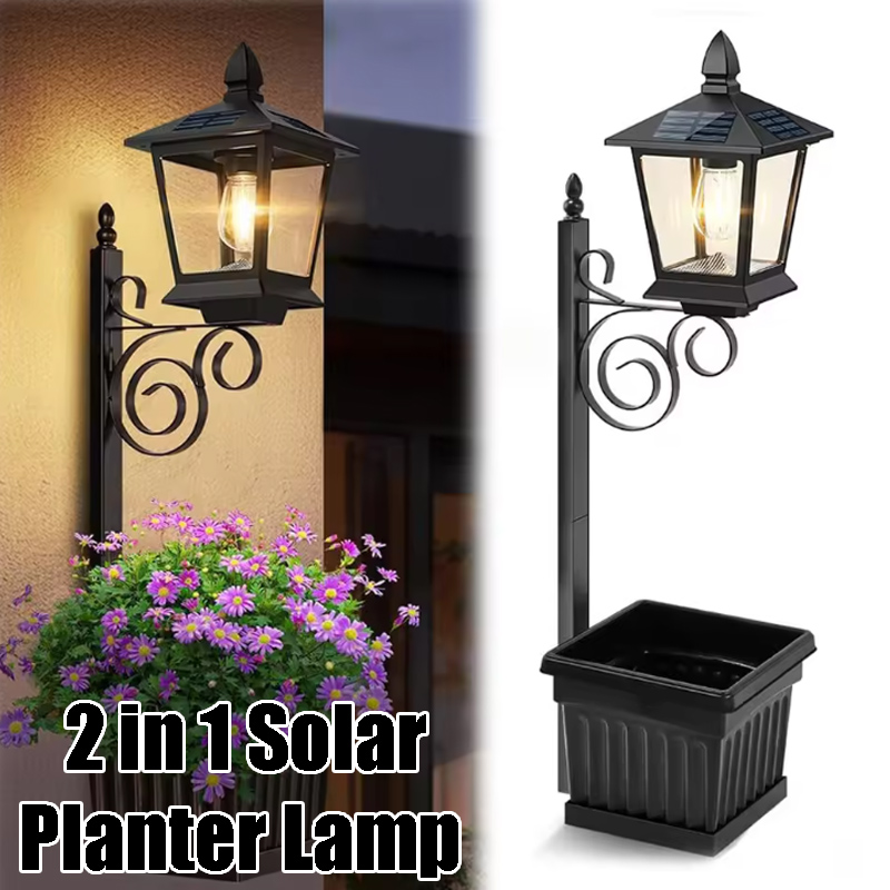 Solar Powered 2-in-1 Flower Po - Outdoor Lighting Lamps recension och pris