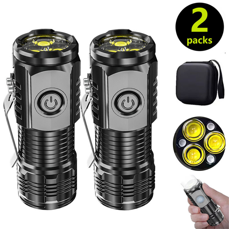 Mini 3LED Flashlight With Pen  - Outdoor Lighting Spotlight recension och pris