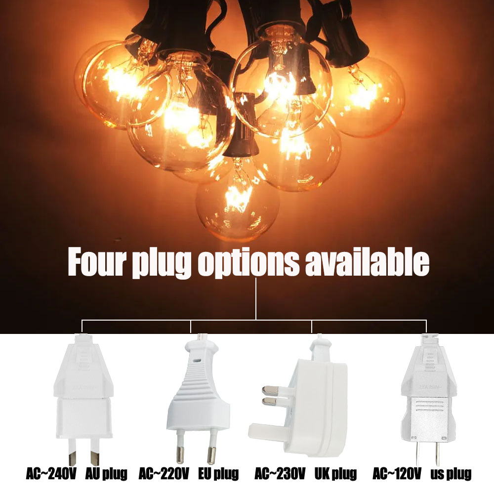 8M G40 Bulbs Globe String Ligh - String Light Bistro recension och pris