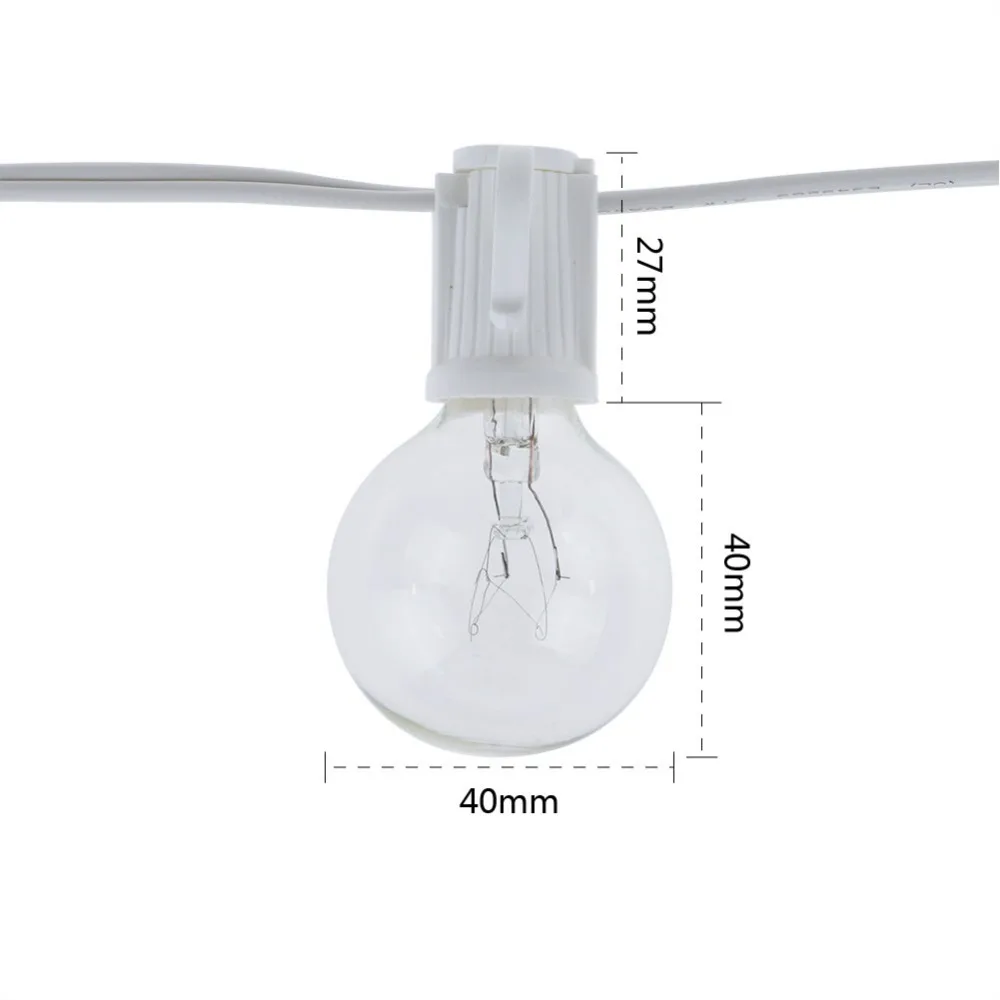 8M G40 Bulbs Globe String Ligh - String Light Bistro recension och pris