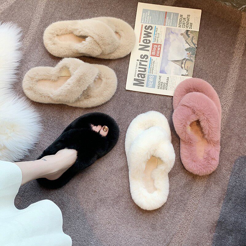 Hairy Slippers for Women Solid - Outdoor Lighting For Your Home recension och pris