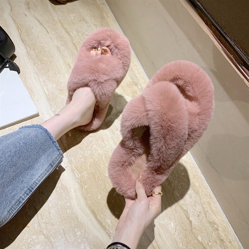 Hairy Slippers for Women Solid - Outdoor Lighting For Your Home recension och pris