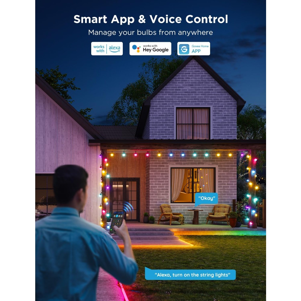 Govee Smart Outdoor String Lig - Outdoor Lighting Govee recension och pris