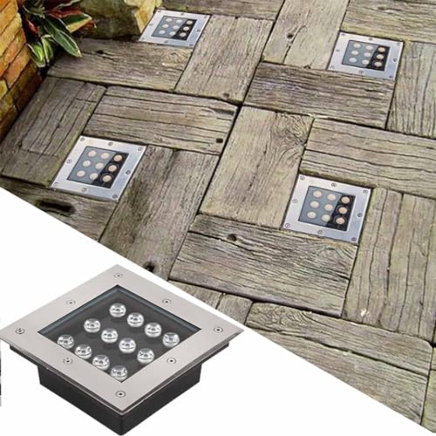 Led Buried Lights - Square Out - Outdoor Lighting Recessed recension och pris