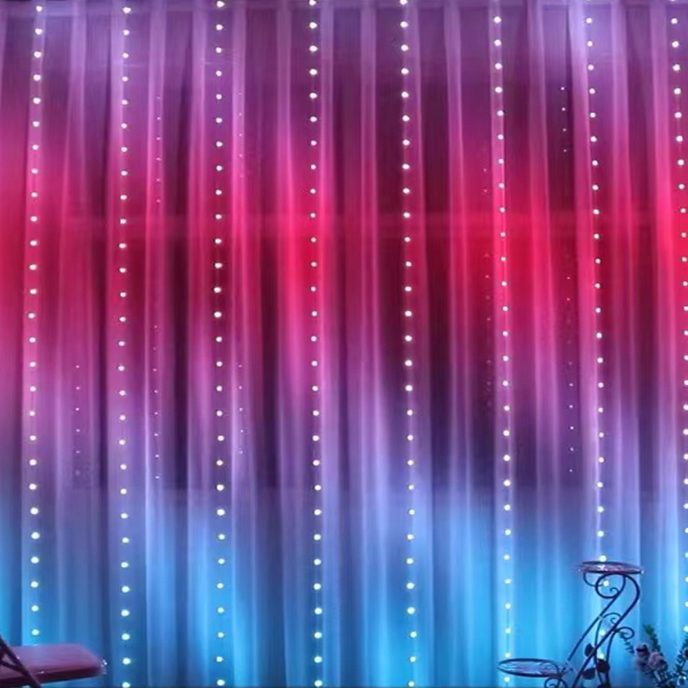 3M RGB Smart LED Curtain Light - Outdoor Lighting Lamps recension och pris