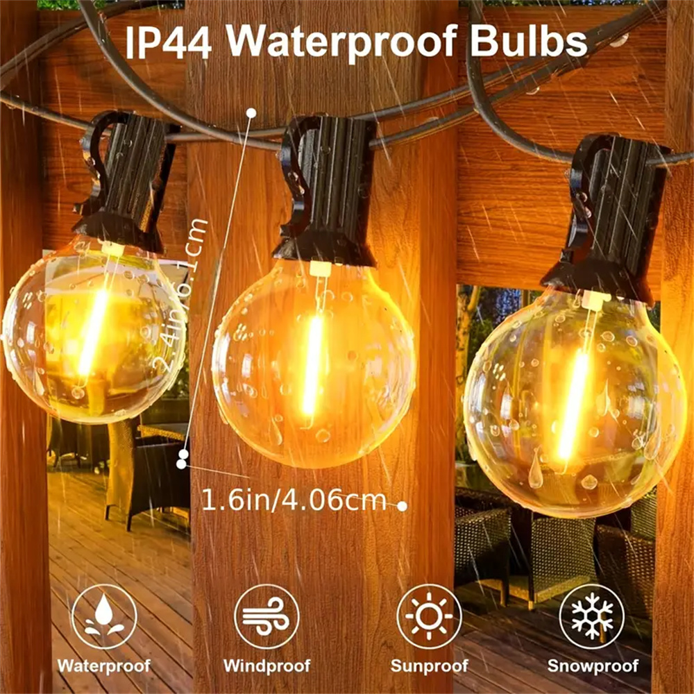 Outdoor String Lights, G40 Glo - String Light Bistro recension och pris