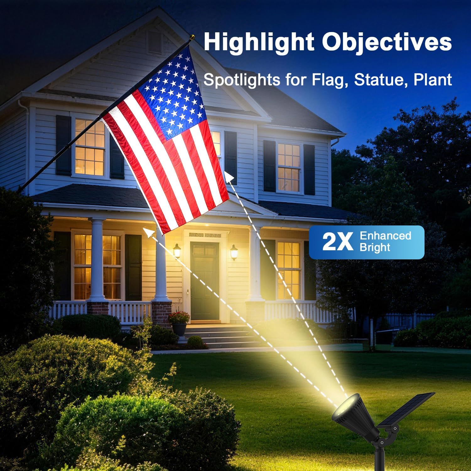 6 Pack Solar Spot Lights Outdo - Outdoor Lighting Spotlight recension och pris